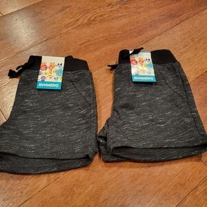 NWT Baby boys twins matching marled grey shorts set size 3-6mos